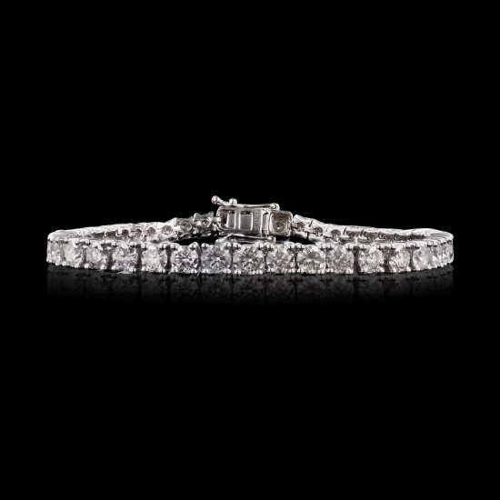 APP: 34.6k *12.01ctw Diamond Platinum Tennis Bracelet (Vault_R7_23943)