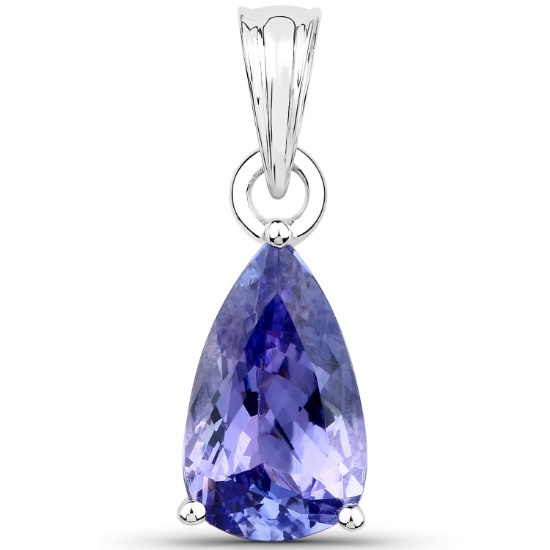 APP: 5.2k *14K White Gold 2.03 Tanzanite Pendant Fascinating Piece! (Vault Q) (QP8990TAN-14KW)