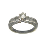 APP: 5.4k *Fine Jewelry 18KT White Gold and 0.82CT Diamond Ring (@Bryan's)