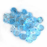 100.00CT French Brilliant Blue Topaz Parcel