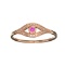APP: 0.8k Fine Jewelry 14 KT Gold, 0.04CT Ruby And Diamond Evil Eye Ring