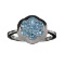 APP: 0.7k Fine Jewelry 1.00CT Round Cut Blue Topaz And Platinum Over Sterling Silver Ring