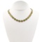 APP: 15.9k *Silver 63.83ctw Peridot and 4.88ctw White Topaz Silver Necklace (Vault_R8_24298)