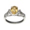 APP: 0.5k Fine Jewelry Designer Sebastian, 1.14CT Citrine And White Topaz Sterling Silver Ring