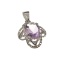 APP: 0.6k 2.50CT Purple Amethyst And White Sapphire Sterling Silver Pendant