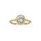 APP: 1.3k Fine Jewelry 14 KT Gold, 0.90CT Round Cut Blue Aquamarine And Diamond Ring