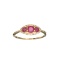 APP: 0.8k Fine Jewelry, Designer Sebastian 14 KT Gold, 0.53CT Round Cut Ruby And Diamond Ring