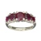 APP: 0.7k Fine Jewelry Designer Sebastian, 3.00CT Round Cut Ruby And Sterling Silver Ring