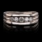 APP: 5.4k *0.70ctw Diamond 14K White Gold Ring (Vault_R7_15036)