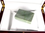 APP: 11.4k 1,136.00CT Rectangle Cut Green Jade Gemstone