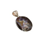 Fine Jewelry 7.65CT Boulder Opal Sterling Silver Pendant