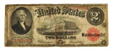 Nice 1917 $2 Red Seal Legal Tender Note