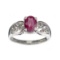 APP: 0.5k Fine Jewelry Designer Sebastian, 1.65CT Ruby And White Topaz Sterling Silver Ring