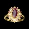 APP: 1.4k 14 kt. Gold, 2.06CT Ruby And White Sapphire With Ruby Accents Ring