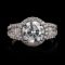 APP: 33k *2.33ct CENTER Diamond 18KT White Gold Ring (3.20ctw Diamonds) (Vault_R7_15065)