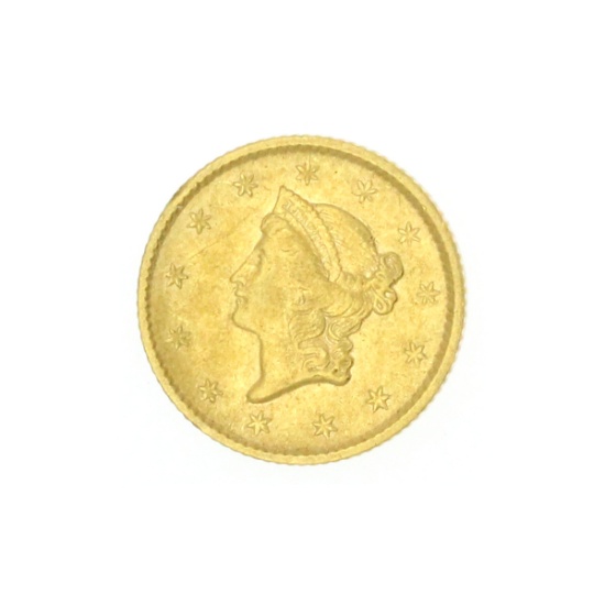 Extremely Rare 1854 $1 U.S. Liberty Head Gold Coin