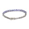 APP: 6.4k Fine Jewelry 12.50CT Oval Cut Tanzanite And Sterling Silver Tennis Bracelet