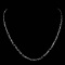 *Fine Jewelry 14 KT White Gold, 5.0GR, 18'' Twisted Round And Shiny Link Chain (GL 5-14.)