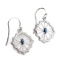 APP: 0.6k 0.30CT Marquise Cut Kyanite And Sterling Silver Earrings