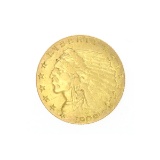 Extremely Rare 1909 $2.50 U.S. Indian Head Gold Coin