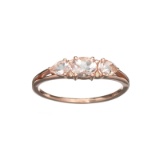 APP: 0.7k Fine Jewelry, Designer Sebastian 14 KT Gold, 0.58CT Morganite And Diamond Ring