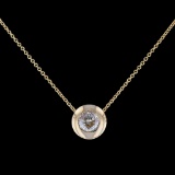 *0.70ct Solitaire Diamond 14K Yellow  Gold Necklace (Vault_R7_22921)