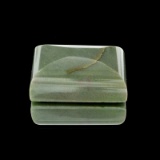 APP: 1.3k 165.35CT Rectangular Cut Cabochon Nephrite Jade Gemstone