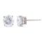 APP: 22.4k *1.08ct and 1.10ct Diamond 14KT White Gold Earrings (2.18ctw Diamonds) (Vault_R7_4847)