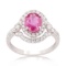 APP: 8k *1.75ct Pink Sapphire and 0.76ctw Diamond Platinum Ring (Vault_R7_23762)