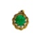 APP: 3.9k Fine Jewelry 14 KT Gold, 5.09CT Oval Cut Green Emerald Solitaire Pendant