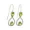 APP: 1.3k Fine Jewelry Designer Sebastian, 1.74CT Pear Cut Peridot And Sterling Silver Earrings