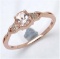 *Fine Jewelry 14K Rose Gold, 1.85CT Morganite Round And White Round Diamond Ring (Q-R19318MGWD-14KR)