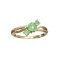 APP: 1.1k Fine Jewelry, Designer Sebastian 14 KT Gold, 0.49CT Round Cut Emerald And Diamond Ring