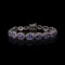 APP: 24.3k *17.82ctw Tanzanite and 3.16ctw Diamond 14K White Gold Bracelet (Vault_R7_23667)