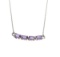 APP: 0.5k Fine Jewelry Designer Sebastian, 0.64CT Oval Cut Amethyst And Sterling Silver Necklace