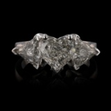 APP: 16.7k *1.23ct CENTER Heart Shaped Diamond 14KT White Gold Ring (2.69ctw Diamonds) (Vault_R7_237