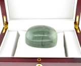 APP: 12.9k 1,434.00CT Oval Cut Cabochon Green Jade Gemstone