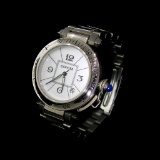 *Cartier Paris Quartz Swiss Stainless Steel Watch -P-