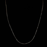 *Fine Jewelry 14 KT Gold, 18'' Diamond Cut Link Chain (GL 24)