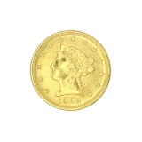 Extremely Rare 1909 $2.50 U.S. Liberty Head Gold Coin