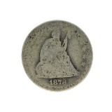 1878 Liberty Seated Quarter Dollar Coin