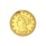 Extremely Rare 1906 $2.50 U.S. Liberty Head Gold Coin