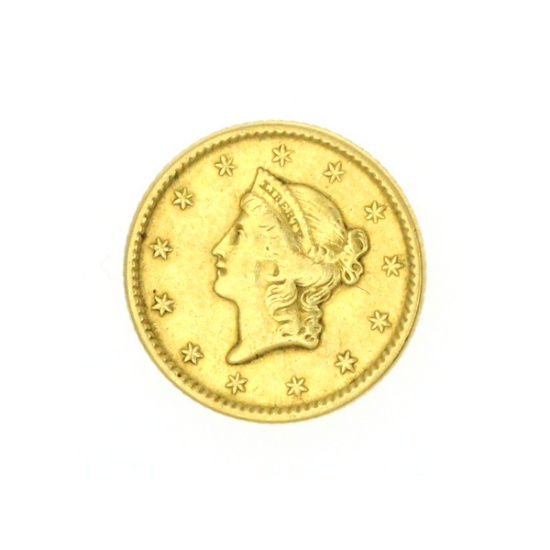 Extremely Rare 1850 $1 U.S. Liberty Head Gold Coin