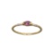 APP: 0.4k Fine Jewelry 14 KT Gold, 0.20CT Red Ruby And Diamond Ring