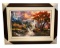 Rare Thomas Kinkade Original Ltd Edt Numbered Lithograph Plate Signed Framed 'Bambi's First Year'