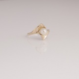 *Fine Jewelry 14 kt. Gold, New Custom Made Pearl One Of a Kind Ring (FJ F19)