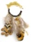 Charlotte Russe Designer Jewelry - Black & Brown (organic) Feathers Necklace