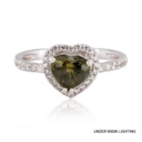 APP: 8.4k *1.13ct Alexandrite and 0.33ctw Diamond Platinum Ring (GIA CERTIFIED) (Vault_R7_23928)