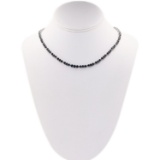 APP: 35.8k *24.76ctw Blue Sapphire and 0.61ctw Diamond Platinum Necklace (Vault_R7_23882)