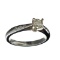 APP: 1.6k 14 kt. White Gold, 0.38CT Round Cut Light Champagne Diamond Ring